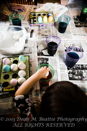 Lewis & Skyelar Dying Easter Eggs