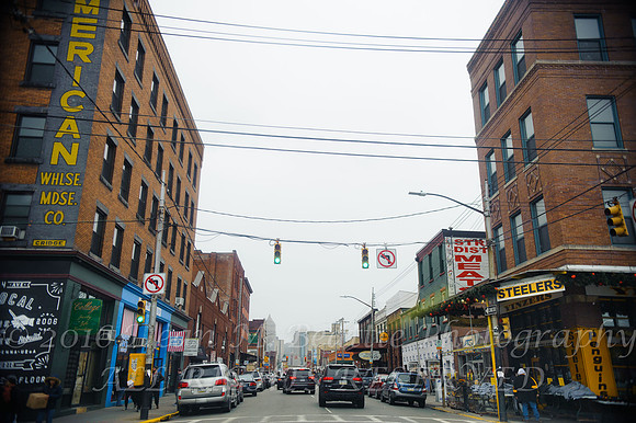 Rainy day in the Strip District.